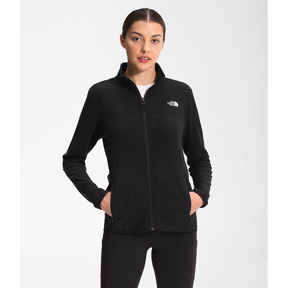 The North Face Tka Glacier Full Zip Γυναικεια Μπουφάν Fleece - Μαυρα (DXBF10534)